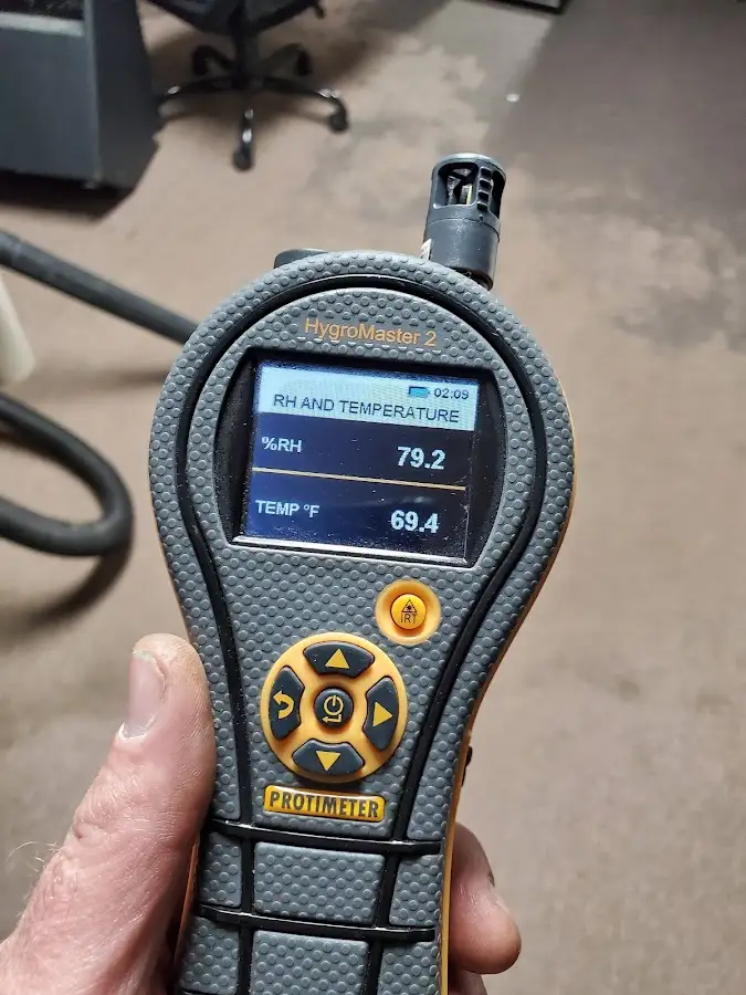 Moisture meter humidity assessment for Fire & Smoke Damage Restoration in Cadillac