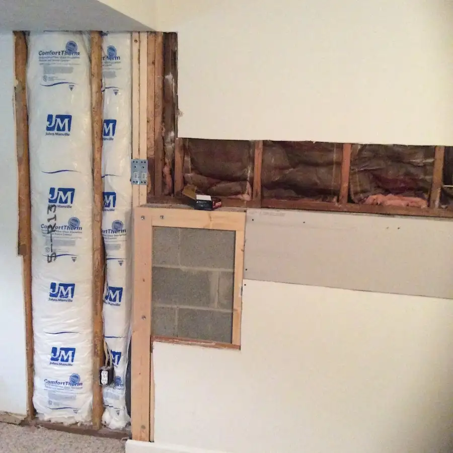 Wall insulation replacement during Structural Drying in Cadillac